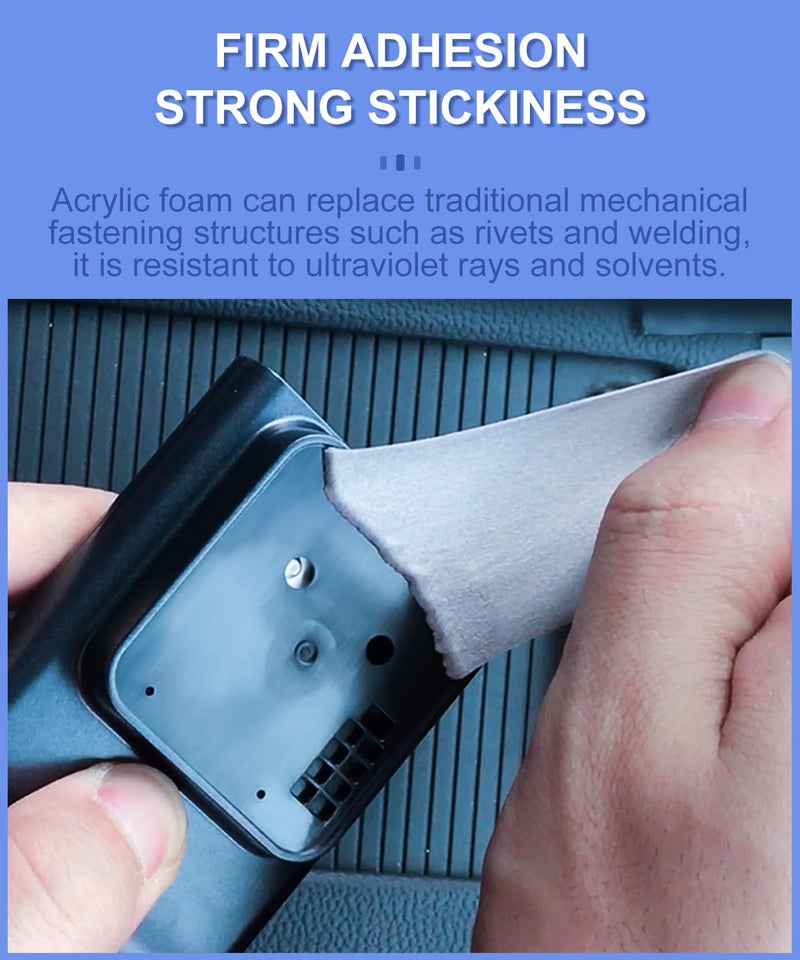 PHIXBEAR Double Sided Sticky Pads,Made of 3M VHB,Strong Adhesive Tape Squares Heavy Duty Waterproof Heat Resistant, Extreme Mounting Foam Tape,Car Home Outdoor Use, 12 Pcs 2.36x2.36 Inch - Image 3